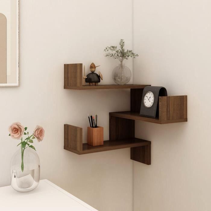 VidaXL Wall Corner Shelf Brown Oak 40x40x50 Cm Engineered Wood 815208