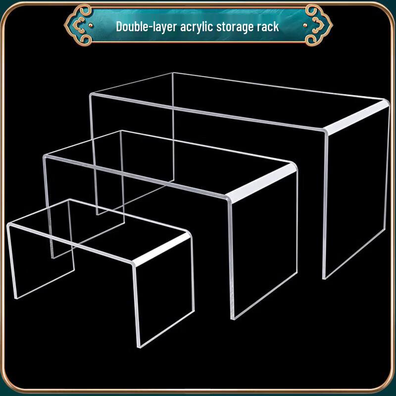 Acrylic Transparent U-shaped Desktop Riser Shelf