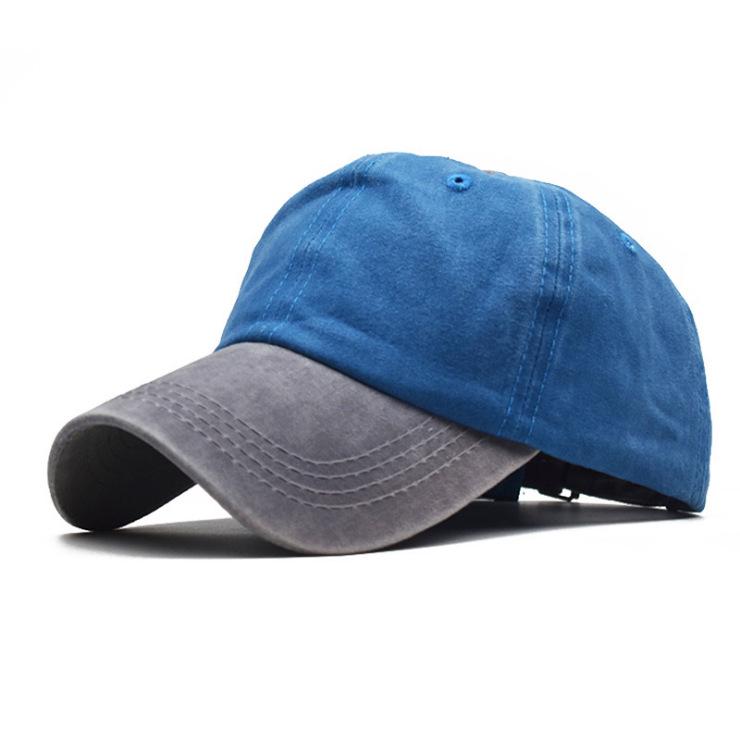 Solid Color Distressed Washed Baseball Cap - Minimalist Casual Hip Hop Style