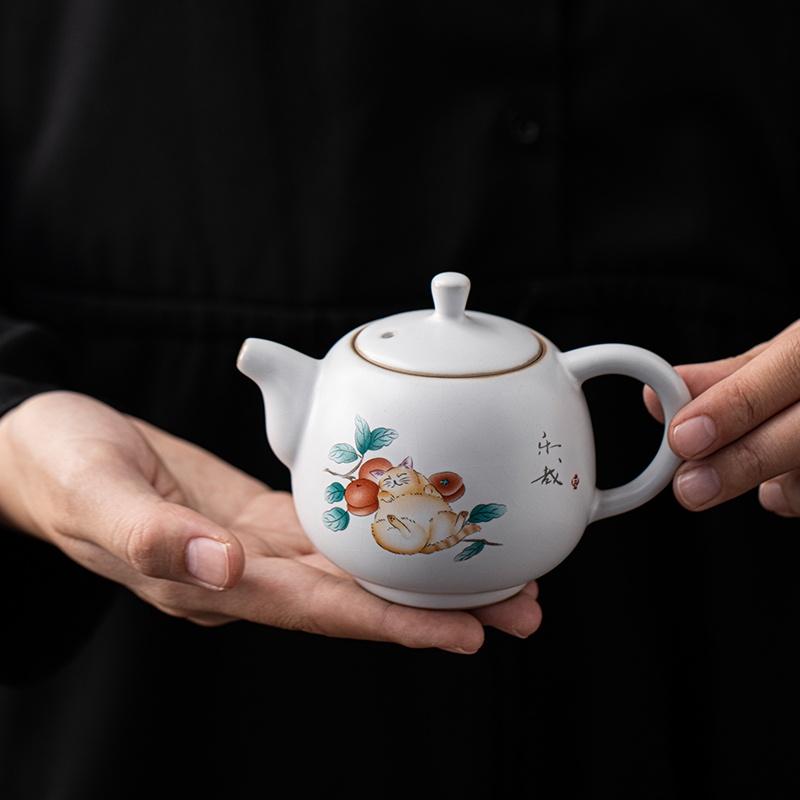 180ml Ceramic Teapot Blue and White Porcelain Kung Fu Tea Set