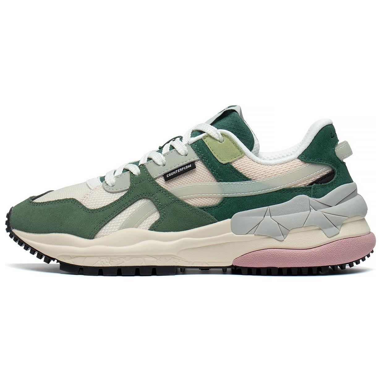 (WMNS) Li-Ning ChengFeng Sport Sneakers Beige Green Pink Women s AGCT172-4 EU 40⅓