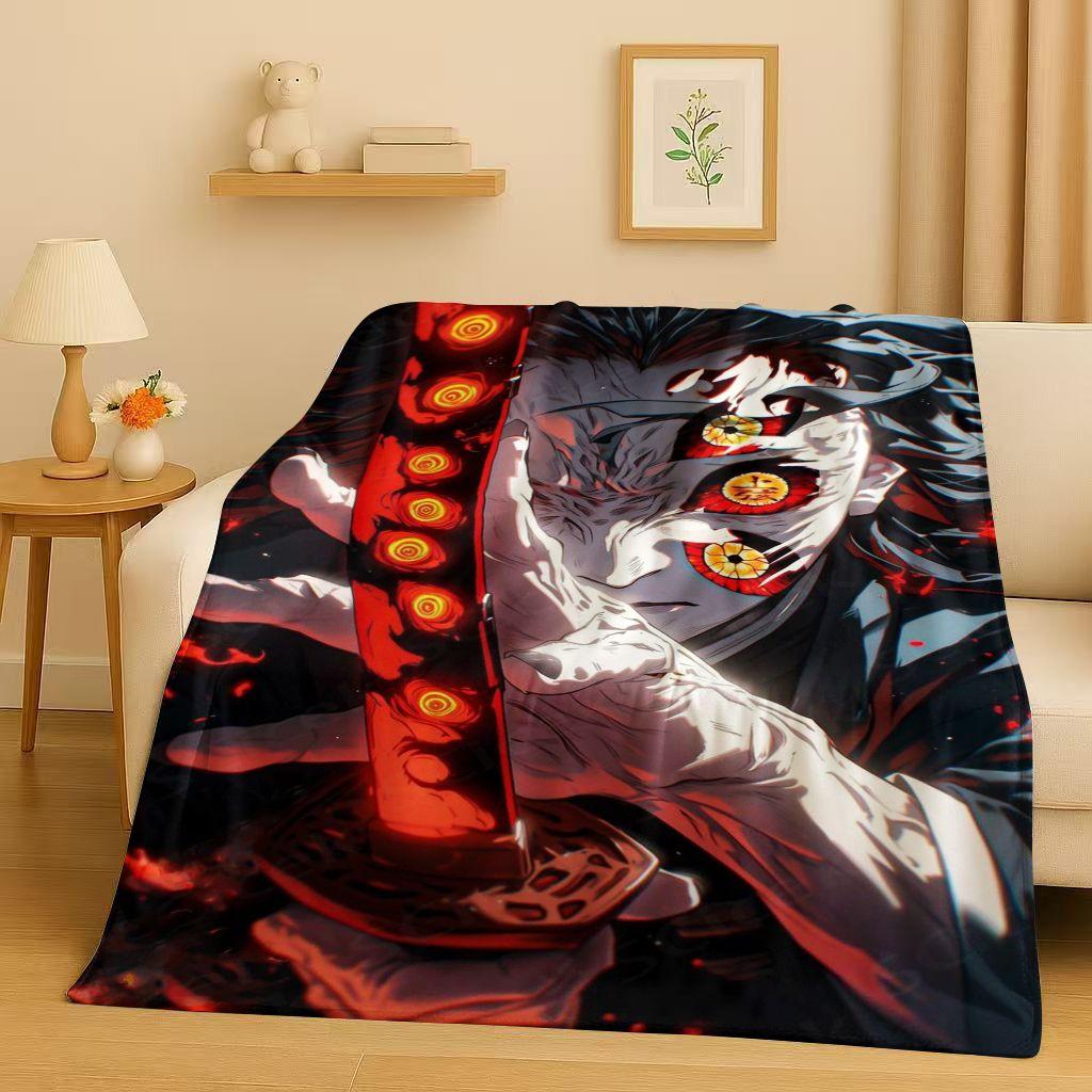 Anime Jujutsu Kaisen Cartoon Itadori Yuj Flanelldecke, Ultraweiche Warme Plüschdecke für Zuhause Schlafzimmer Bett Sofa Abdeckung Kindergeschenk