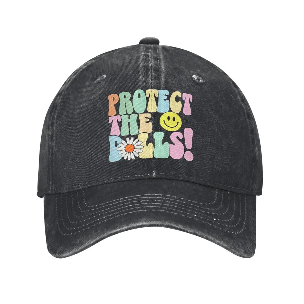 aProtect Queer Kids Unisex Style Baseball Cap Distressed Denim Caps Hat Retro Outdoor Activities Adjustable Fit Headwear