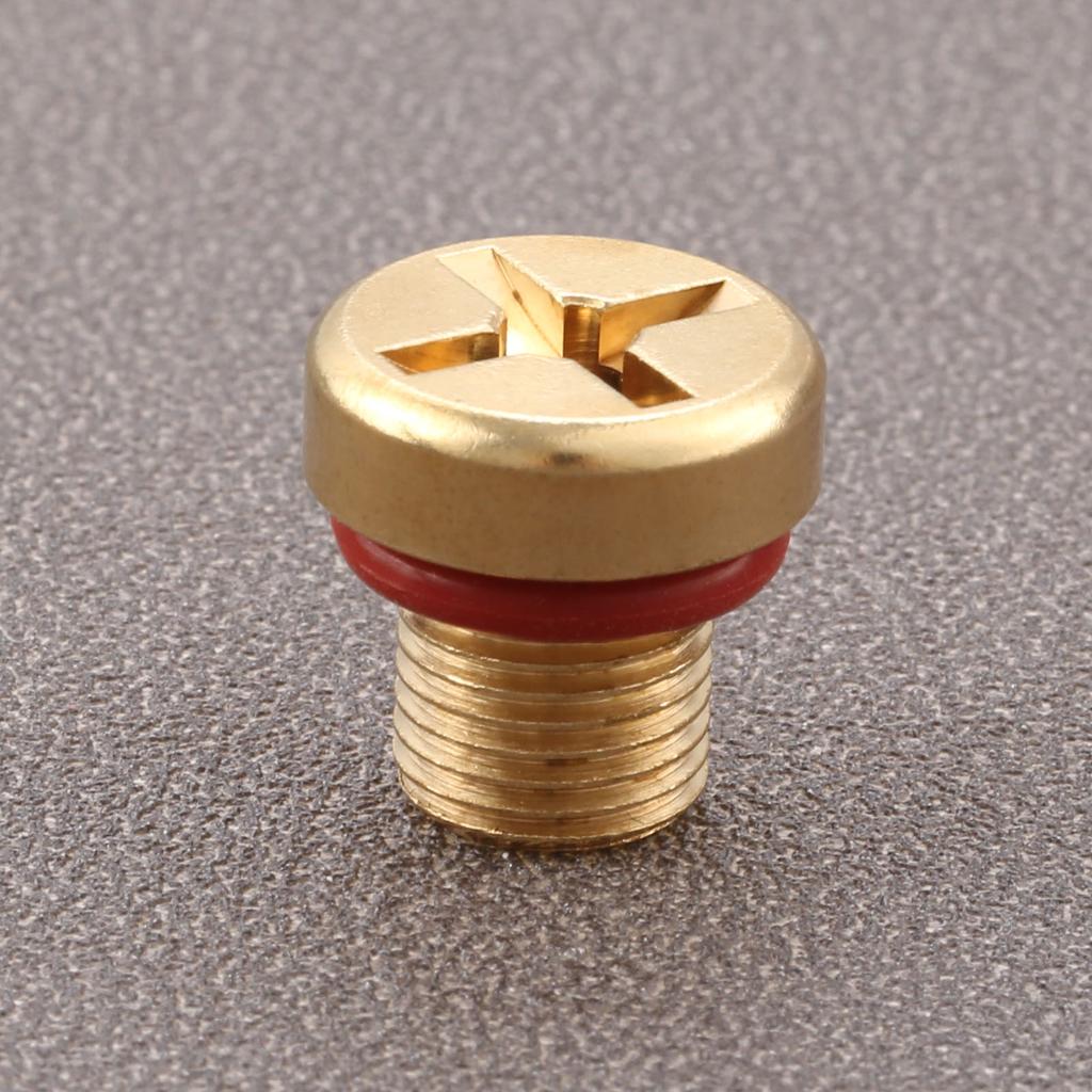 1Pc Brass Car Coolant Water Tank Expansion Drain Screw Plug 17111712788 11537793373 for BMW 128i 135i 318i 318ti 320i X5 X6 Z4 Oil Drain Plugs 3
