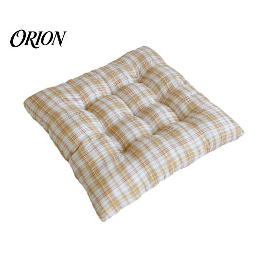 High Elastic Seat Cushion Plaid Chair with Ties, Soft Cozy Dining Pad, 16 Non-slip for Kitchen Chairs X Inch Pad Home Office Chair, Dormitory Portable