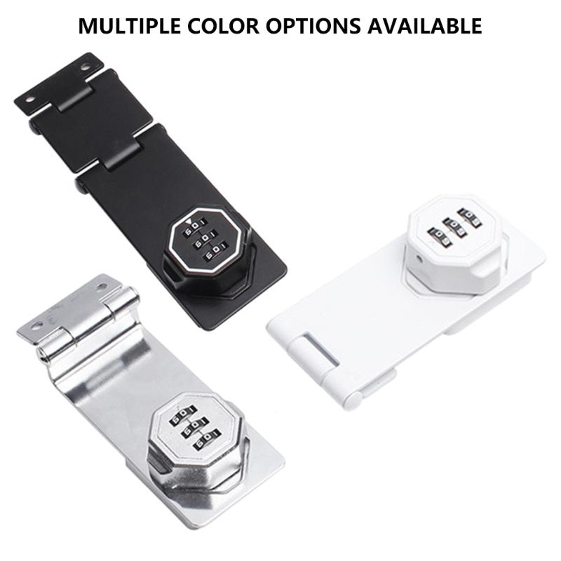 Keyless Cabinet Lock Cabinet Combination Lock Twist Knob Hasp Lock for Kitchen Drawers, Cabinets, Cupboard Enduring