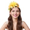 Simulation Blumen Stirnband Hochzeitsfeier Kranz Haarschmuck Bohemian Reise Pastoral Foto Kopfschmuck