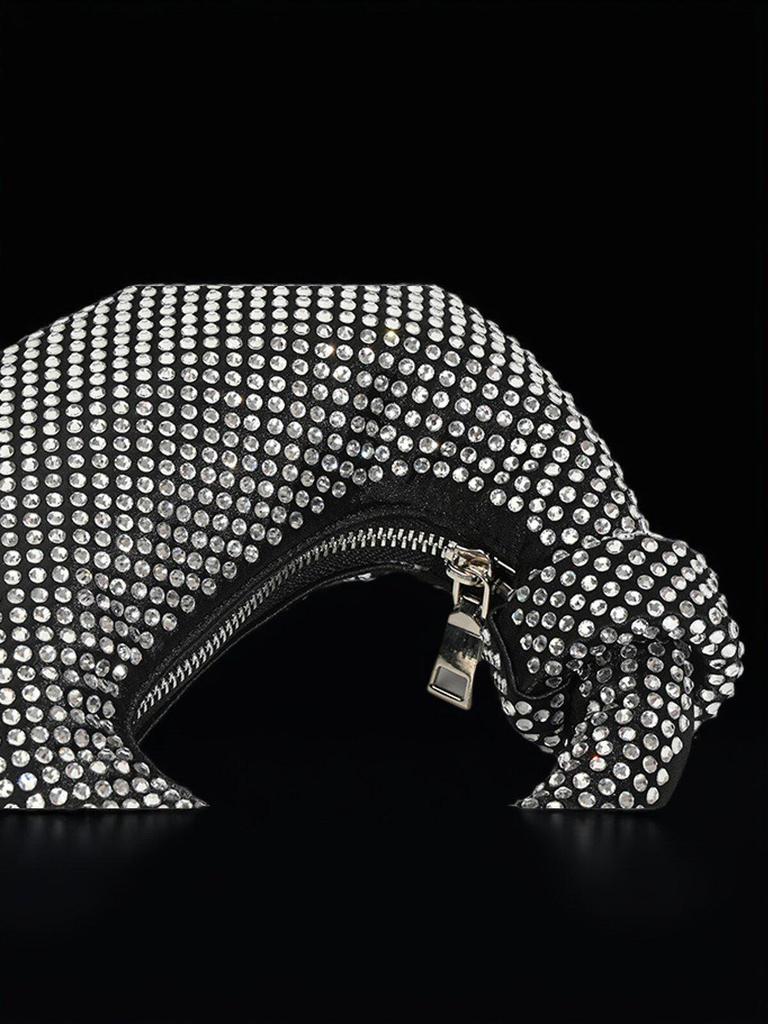 European & American Retro Rhinestone Evening Bag - Elegant Handheld or Shoulder Women's Accessory