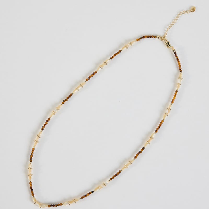 Les Bijoux Philosophy LB_Brown Gem Necklace