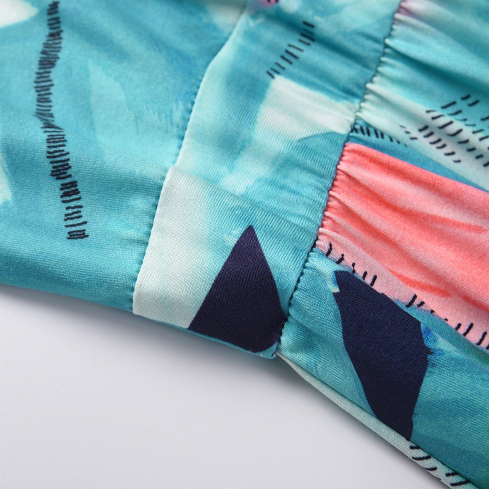 Летнее платье Платье Женское платье Пляжная юбка Юбка с поясом и принтом Платье — фото 8