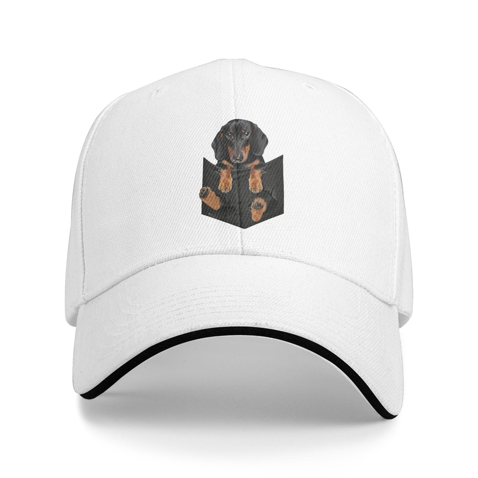 

Custom Fashion Dachshund Dog Baseball Cap for WoUnisex Unisex Breathable Pets Animal Dad Hat Sun Protection Snapback Hats One Size