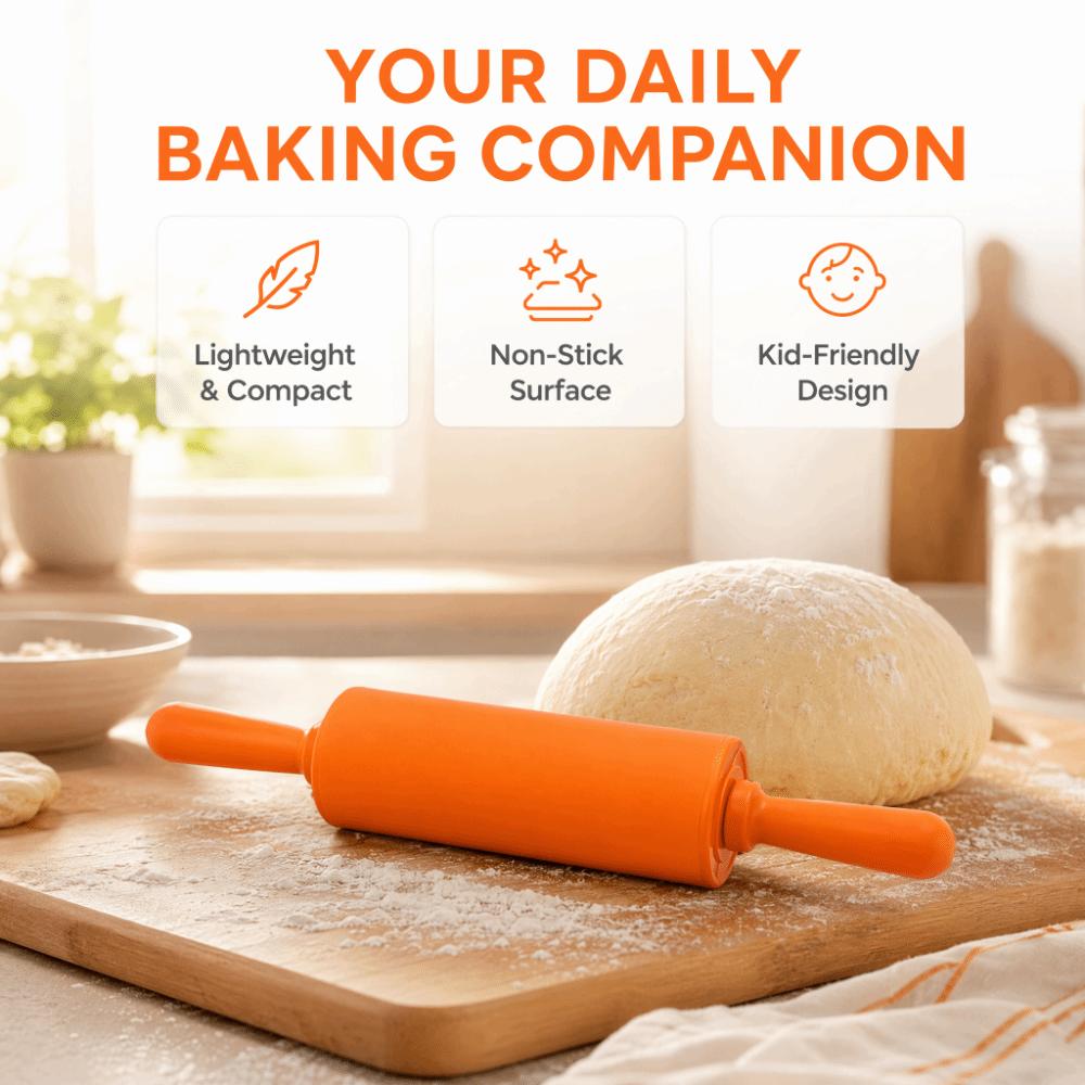 Handle Rolling Pin PP Non-Stick Rolling Pin New Baking Rolling Pin  Home Kitchen Baking