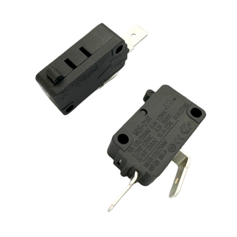 MQS-216T Large Micro Switch, 2-Pin Normally Open Light Touch Button, 16A