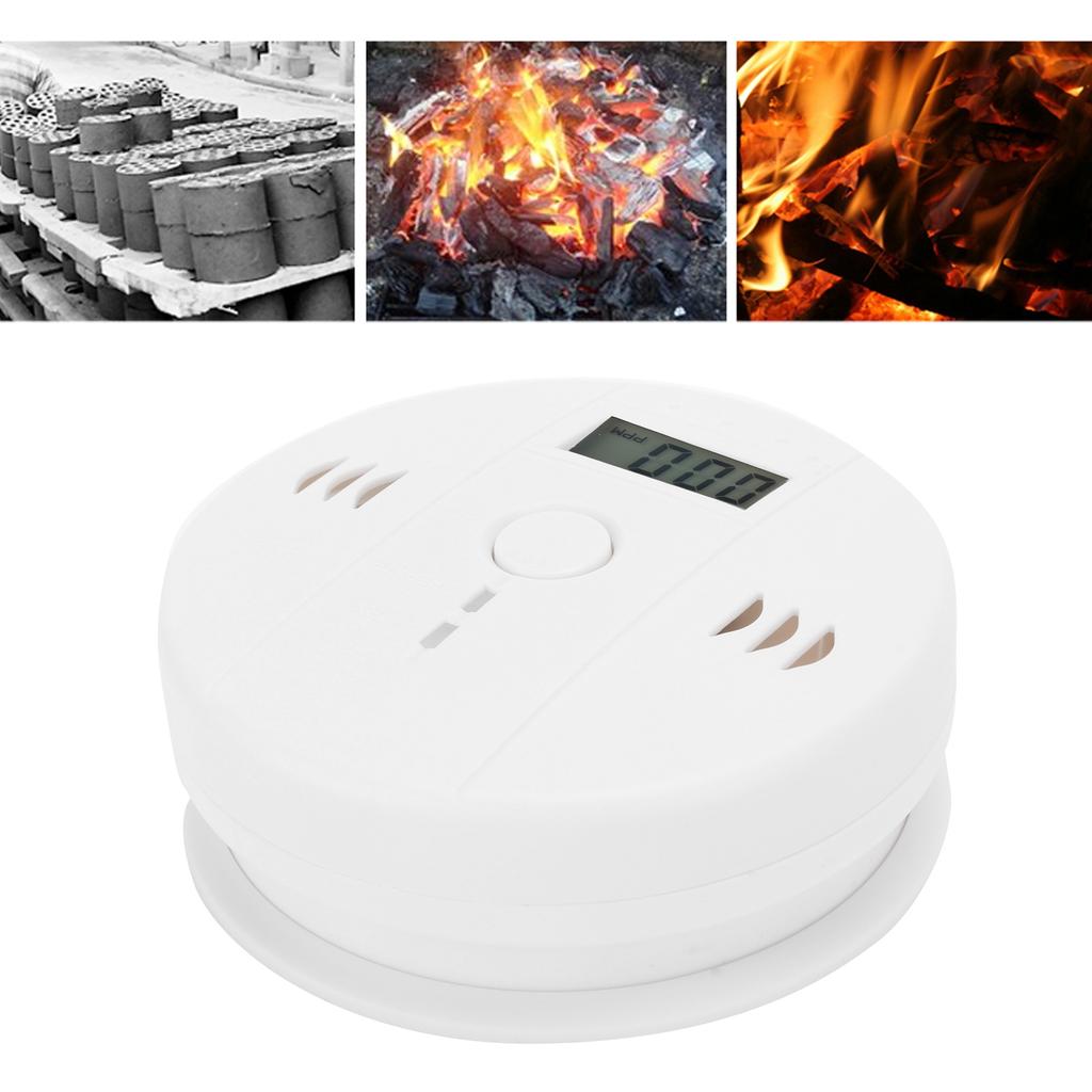 Coal Gas Detector Alarm Carbon Monoxide 85db Backlit LCD Display Home Security Supplies