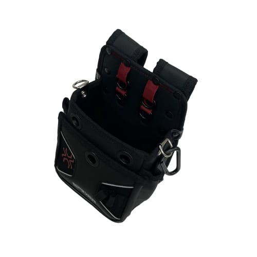 SK11 SPIDER Small Waist Pouch, 2-Tier, Reinforced Bottom, Pleated Belt for Carabiners and Rings (SPD-HG4-JY)