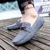 Fashion Brand Men Soft Bottom Lazy Shoes 2025New Casual Leather Flat Designer Shoes Comfy Genuine Leather Antiskid Loafer Moccasins Shoe