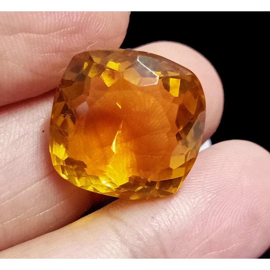 Beautiful Yellow Topaz Brazilian Natural Cushion Cut 20+ Ct Certified Gemstone