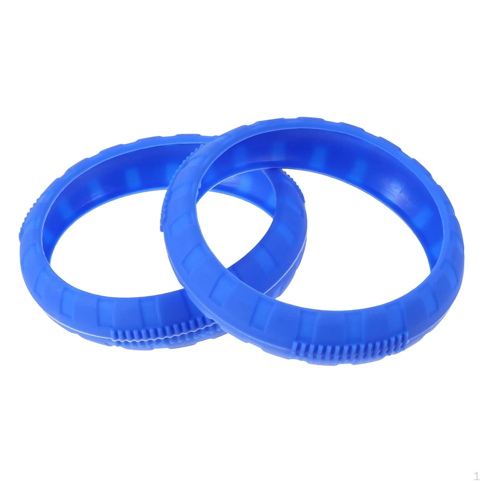 

2 Blue Dumbbell Covers for Gym, Rust And Scratch Resistant, Non-slip, Easy to Use, Accessories Dia 8.3 cm