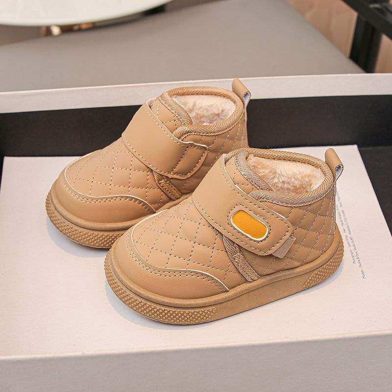 Classmates Children's Boots Boys Martin Baby Cotton Shoes Girls Winter New Fleece Warm Short Boots Snow Cotton Boots