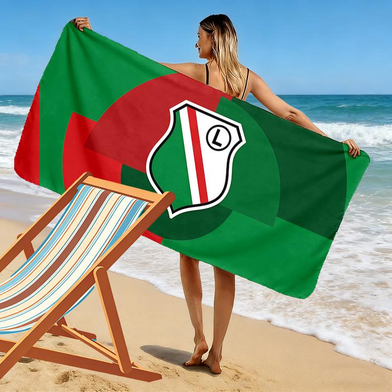 Toalla de Playa con Estampado del Legia de Varsovia, Toalla Grande Suave de Secado Rápido para Playa, Camping, Natación