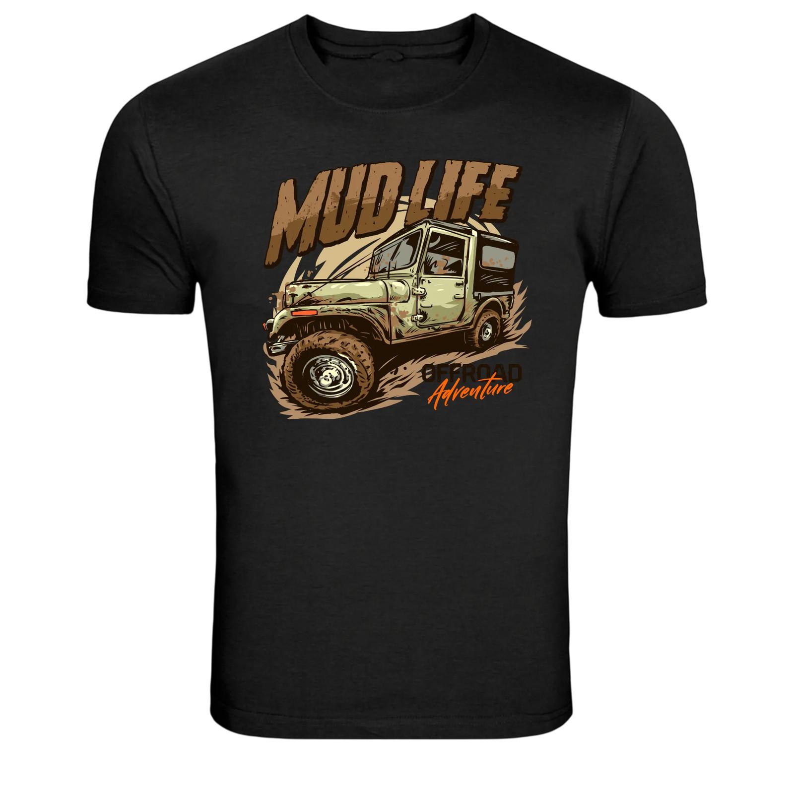 Mud Life Offroad 4x4 Adventure Graphic T Shirt 4x4 Driver S