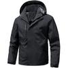 Men's Outdoor Softshell Jacket - Detachable, Windproof & Waterproof, Trendy Mountaineering & Casual Sports Outerwear