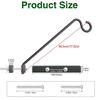 Balconies Railing Bird Feeders Brackets Flower Pot Plant Support Hanger Hook for Hanging Plant