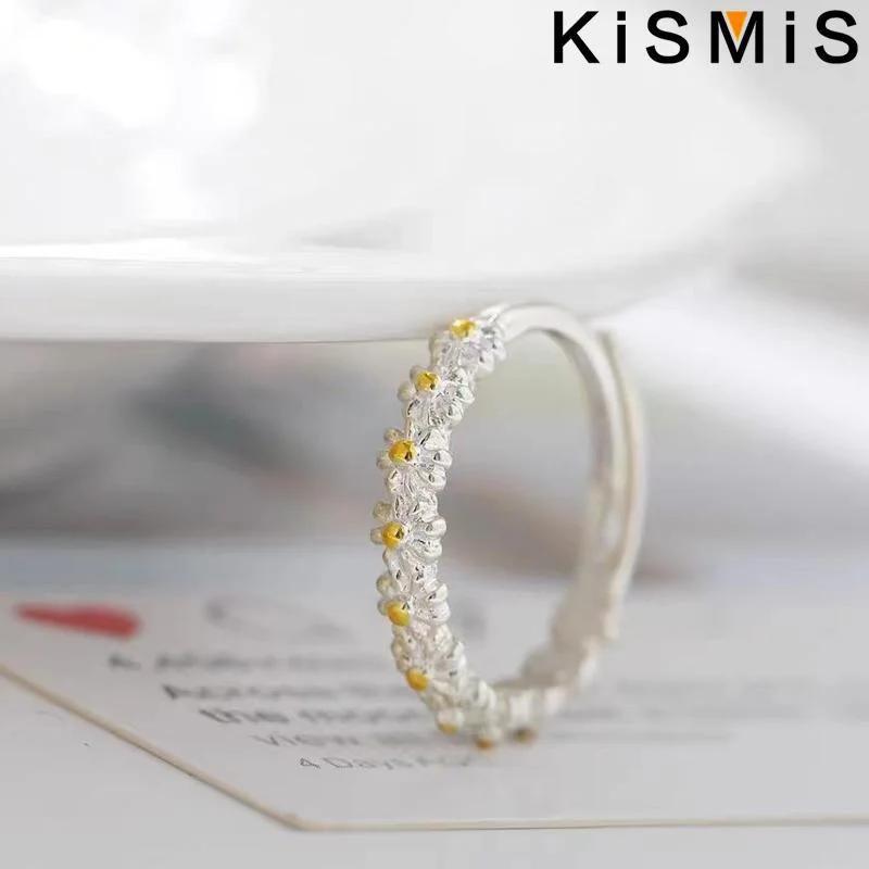 Fashionable Silver Tone Adjustable Daisy Flower Ring Ideal Womens Jewelry for Special Occasions Gift for Friends Sisters