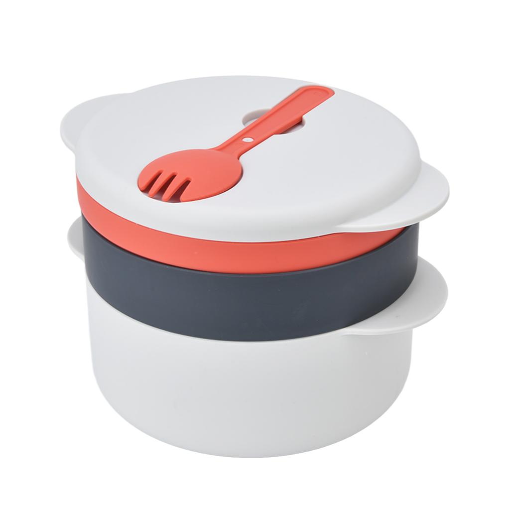 2L Küche Mikrowelle Gemüsekocher Mehrschichtig Stapelbar Verbrennungen Verhindern Mikrowellen-Dampfgaren