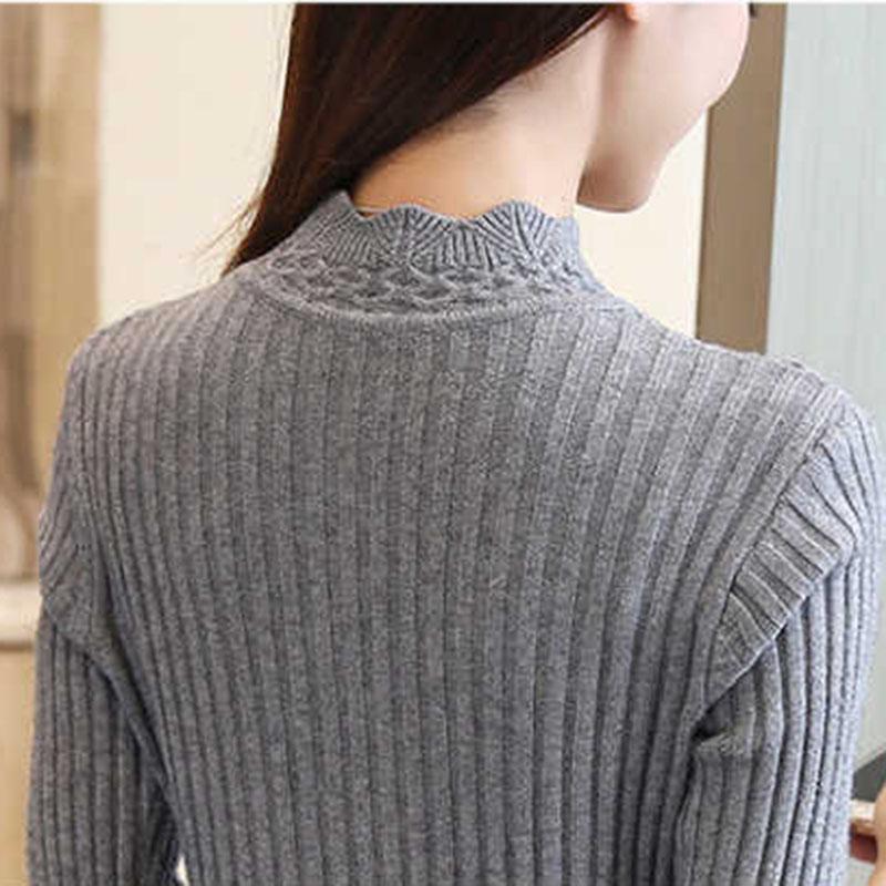 Women's Sweaters High Elastic Turtleneck Sweater Winter Slim Sexy Bottoming Basic Knit Pullover Jumper