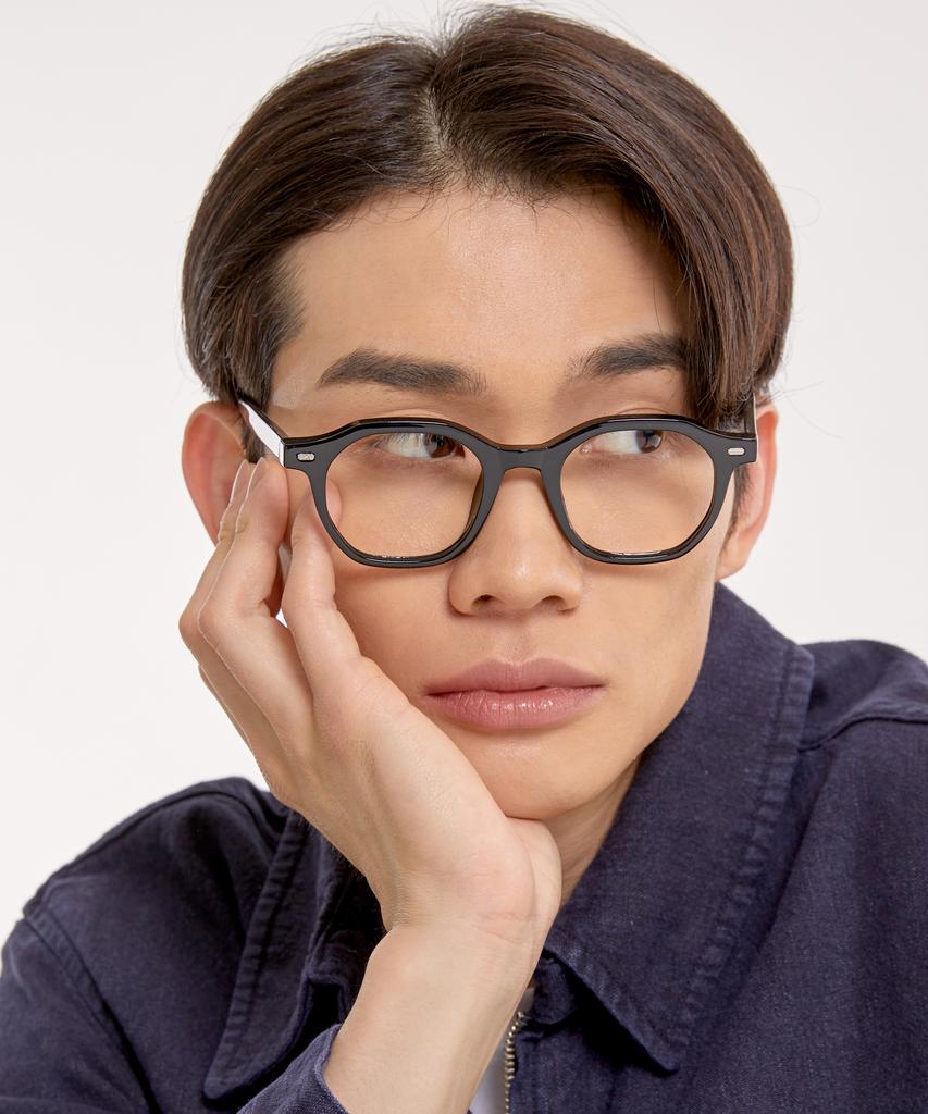 Eseubika Bert2-C01 Blue Light Horn-Rimmed Glasses