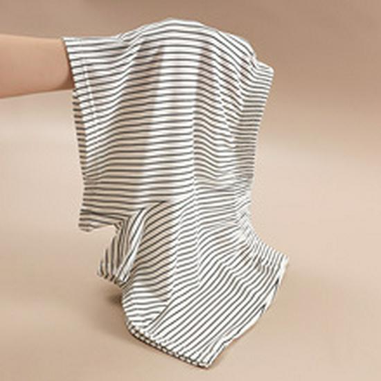 Herre Bomull Pustende Stripete Boksershorts - Løs Passform, Pluss Størrelse Sportsundertøy