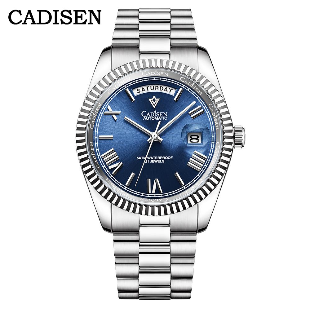 CADISEN Orologio meccanico automatico da uomo, cinturino
