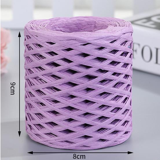 200M Natural Raffia Straw Yarn For Knitting Crocheting Paper Threads Friendly Paper Yarn DIY Handmade Summer Sunhat Beach Bag