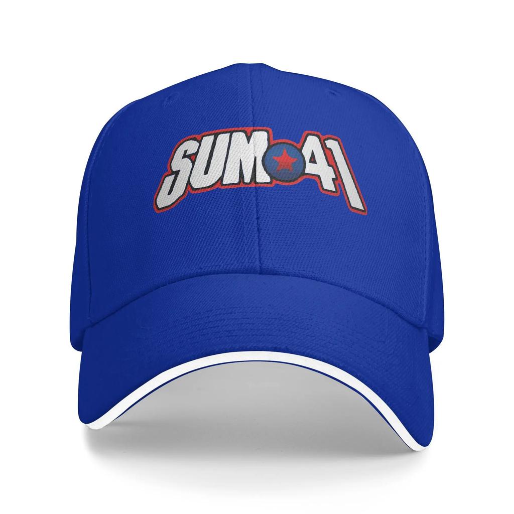 Neuankunft Baseballkappe Sum 41 Rockband Logo Zubehör Für Unisex Damen Golfhut Klassische Punkmusik Kopfbedeckung Verstellbar