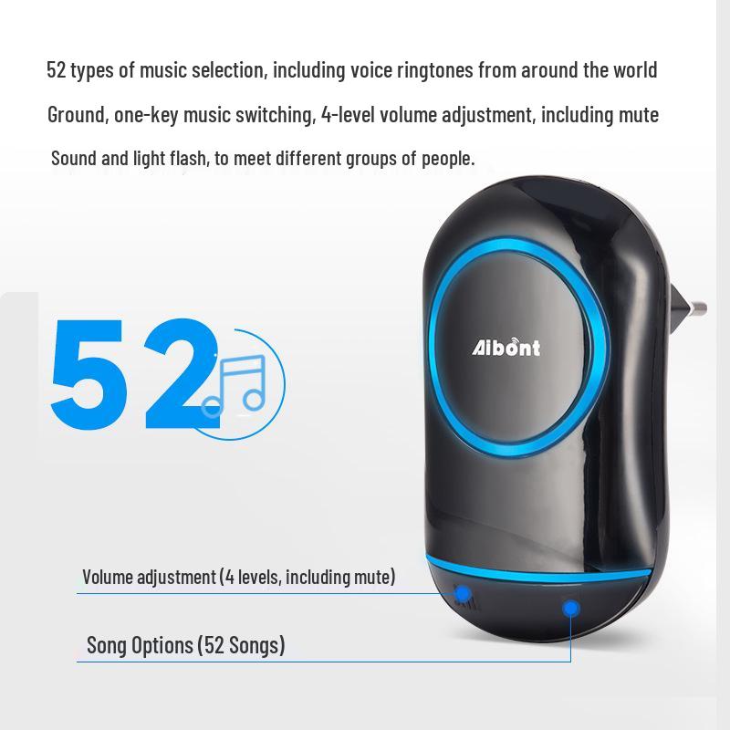 Smart Electronic Music Wireless Doorbell with Remote Control