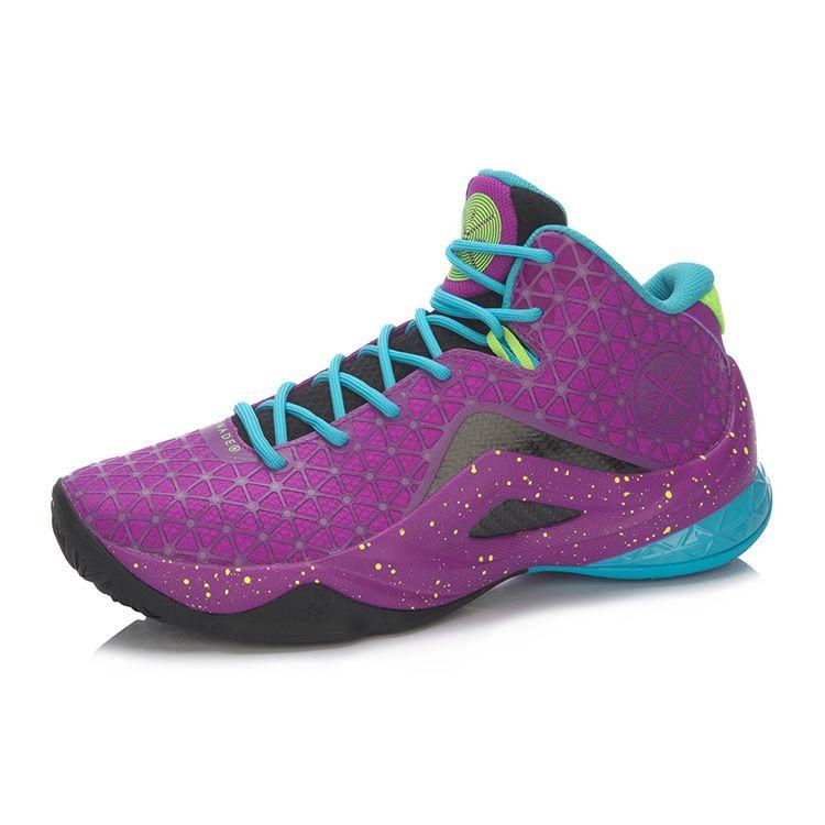Li Ning Team Style 4 Fabric Synthetic Leather TPU Shock Absorption Anti-Slip Wear-Resistant Rebound Support Mid-Top Basketball Shoes ABAM011-5