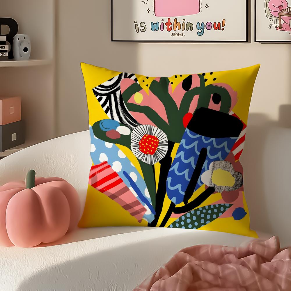 

Whimsical Creative French Brand AAtelier Bingo Cushion Cover Pillowcase Short Plush Invisible zipper Room Sofa Cushion Cover 30X30cm