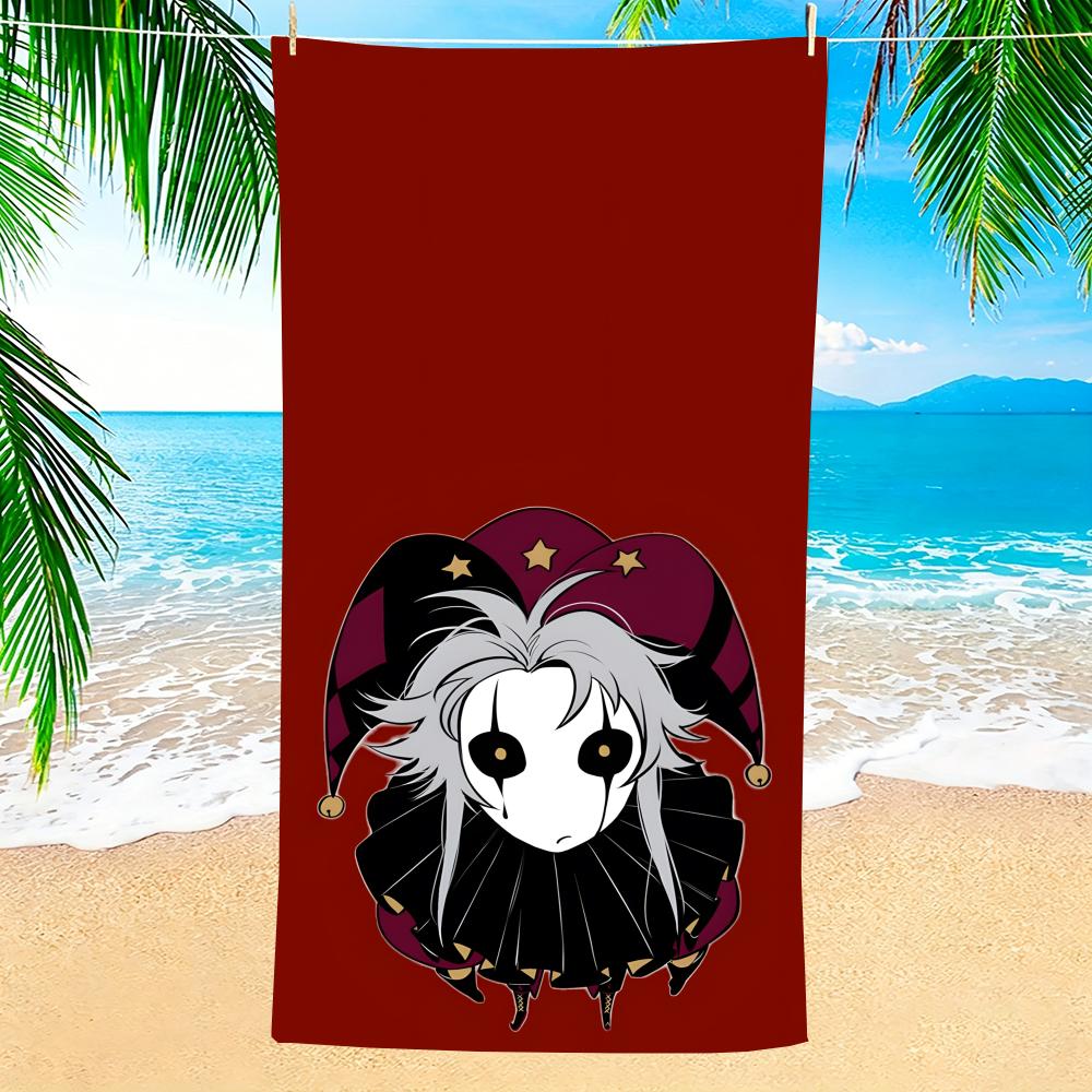 Kunst Der Zirkus Narr Pierrot Handtuch Handtuch Weich Pool Geschenk Für Reise Fitnessstudio Dusche Camping Schnelltrocknend Sport Große Strandtücher