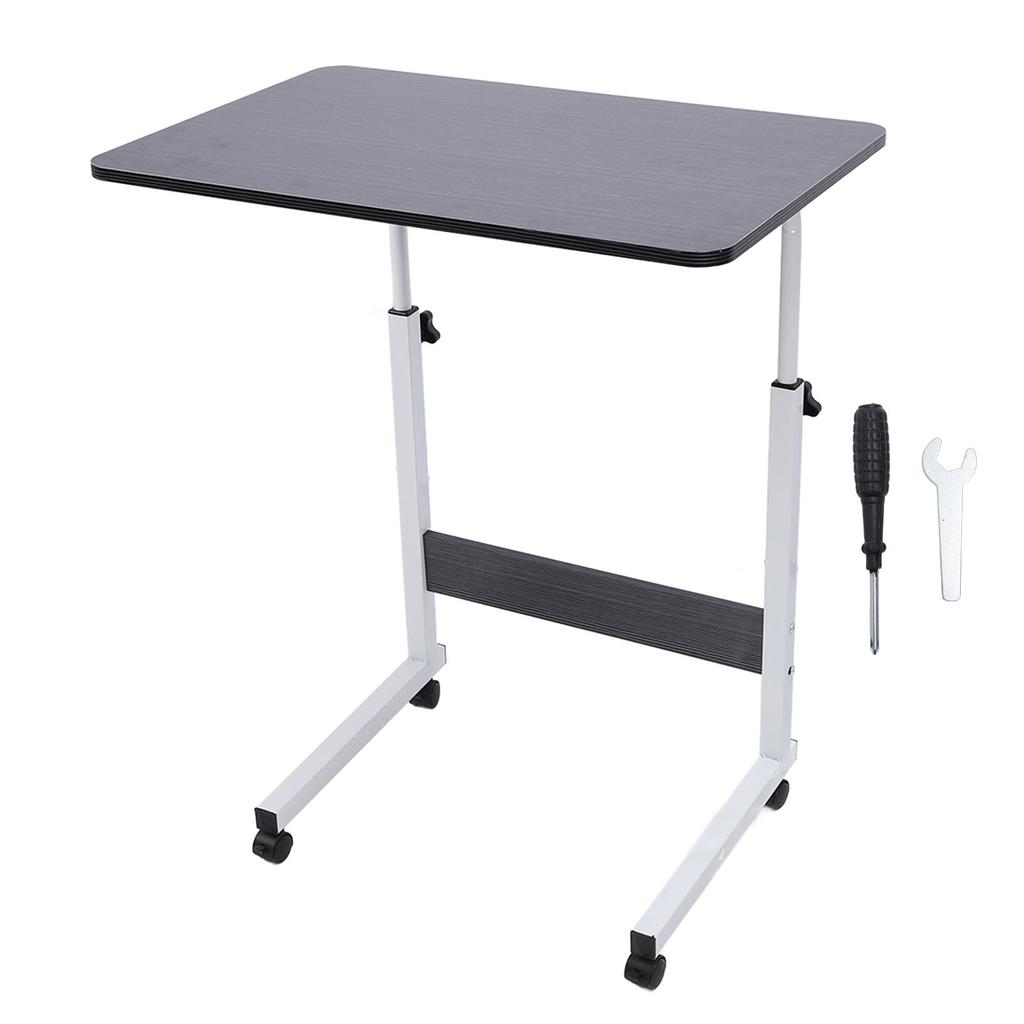 Sofa Bed Side Table Mobile Laptop Computer Desk Cart Over Bed Table with Wheels for Sofa Laptop