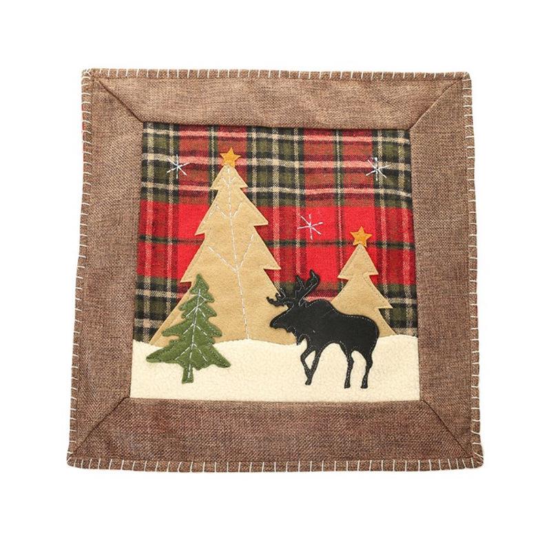 

Рождественские украшения наволочка в клетку наволочка из ткани на палочке наволочка для младенца лося подарок