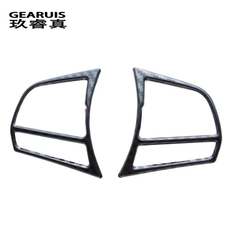 Für BMW F20 F21 F30 F34 F32 Zubehör Innen Carbon Faser Auto Lenkrad Tasten rahmen Aufkleber Abdeckungen Trim