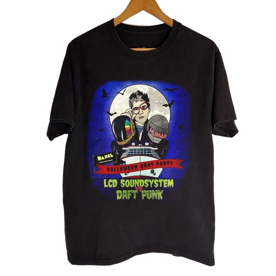 LCD Soundsystem vs. Daft Punk - Halloween Boat Party Black All Size Shirt XL
