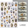 New nail art stickers ins Halloween cute flowers ghost mirror ghost bat adhesive nail stickers