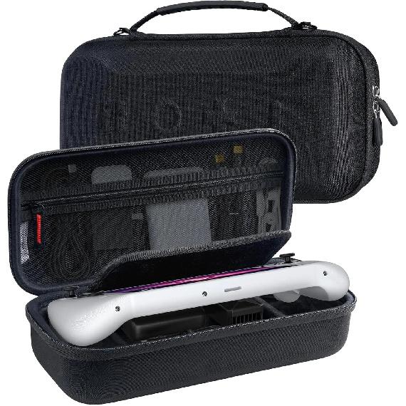 Переносной чехол для Lenovo Legion Go&Go S, Жесткий портативный дорожный чехол-сумка большой емкости, Защитная крышка для экрана с ручкой чёрный