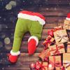 Christmas Tree Ornament How The Grinches Stole Christmas Stuffed Elf Legs Stuck In Christmas Burlap Wreath Door Home Decorations