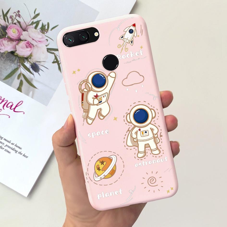 Für Xiaomi Mi 8 Lite Hülle 6,26" Mode Landschaft Mädchen Bumper Weiche Silikon Handyhülle Für Xiomi Mi 8 Lite Funda Mi8Lite Tasche