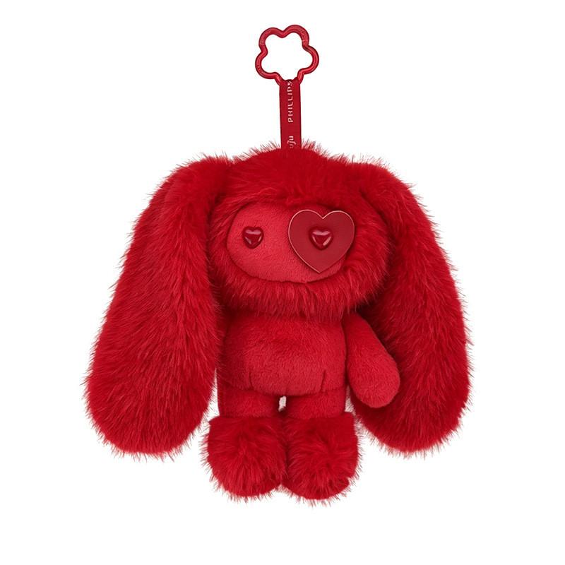 Cartoon Rabbit Plush Doll With Keyring For Backpack Decoration And Gifts