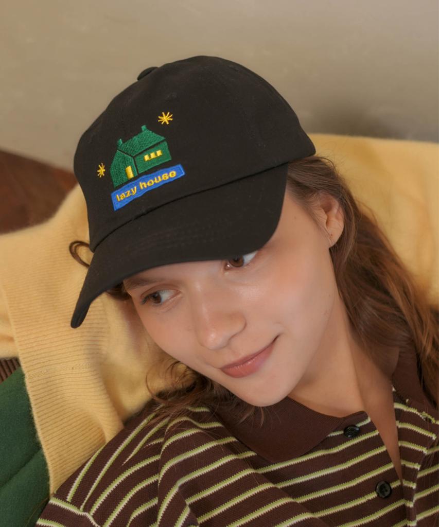 Lenibi Lazy House Ball Cap Black