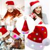 Christmas Hat Merry Christmas LED Light Hat New Year Ligthed Hat Red Santa Claus Hat for Kids Adult Xmas Gift Party Hat